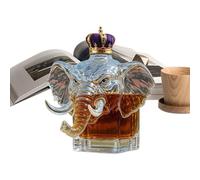 Distributeur de boissons pour vin - Bouteille drôle en verre éléphant pour liqueur, récipient de boissons haute transparence, décoration de bureau pour, papa, oncle, grand-père, petit ami,