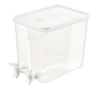 Distributeur de boissons - Réservoir transparent de 8 litres - Récipient de fête résistant aux éclaboussures avec double robinet - Unité de service avec mélangeur pour boissons chaudes et froides