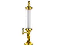 Distributeur de Boissons Tour de bière 3L, refroidisseur de distributeur de bière de table avec robinet et lumières de tube de glace, for barre de bar Buffet Buffet KTV, or Tireuse a Biere/Girafe à Bi