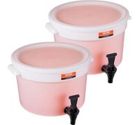 Distributeur de boissons VEVOR, 11 L Distributeur de boissons pour fêtes, distributeur de jus de fruits en plastique avec robinet et couvercle, distributeur d'eau pour thé glacé et limonade, pour rest