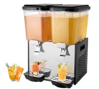 Distributeur de Boissons - VEVOR - 2 Réservoirs de 18 L - 370 W - Température 7-12 °C - Noir