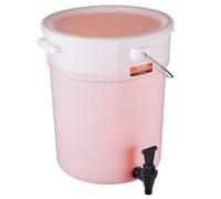 VEVOR Distributeur de Boissons Grande Capacité de 19 L, Fontaine à Eau avec Robinet et Couvercle, en Plastique, Distribution de Jus Limonade Thé Glacé, pour Restaurants, Hôtels, Cafés, Soirées