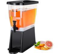 Distributeur de boissons VEVOR, distributeur d'eau de 11 L Distributeur de boissons pour les fêtes, distributeur de jus de fruits en plastique avec couvercle de robinet à pied, distributeur d'eau pour