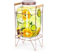 Distributeur de boissons - VILDE - 5 5 L - Verre épais - Couvercle en métal - Robinet étanche