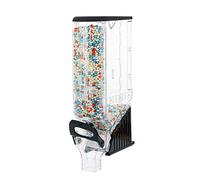 Distributeur De Bonbons Distributeur De Nourriture Sèche Murale Montée en Plastique De Stockage Conteneur De Cuisine De Cuisine pour Céréales Et Haricots (Couleur : Black, Size : 71x15.4X35cm)