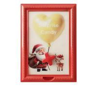 Distributeur de bonbons - Père Noël - Distributeur de chewing-gums - 30 x 21 x 3 cm - Cadre à suspendre - Distributeur de chocolat mural pour table d'anniversaire, cuisine, cheminée, entrée, Ve