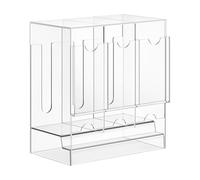 Distributeur de boosters - En acrylique transparent avec 3 compartiments - Organisateur de cartes de sport - Design - Pour le bureau, la maison, la pièce - Boîte de rangement pour cartes