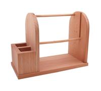 Distributeur de boules de fil, support de rack de fil,Support de fil double rotatif - Porte-fil de crochet en bois, support de fil stable avec fentes pour les amateurs de lave