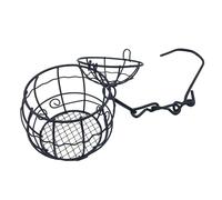 Distributeur de Boules de Graisse pour Oiseaux - Nourriture À Colibris en Métal Accrochable | avec Crochet et Système Anti-Écureuils,pour Jardin, Terrasse, Balcon, Cour et Véranda