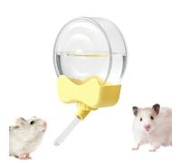 Distributeur de bouteille d'eau pour hamster, évite les gouttes et la saleté dans la cage, design transparent avec montage par aspiration, volume de 6 onces + pointe de roulement à billes double, Recp