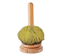 Distributeur De Broche Rotatif - Support De Ficelle En Bois Naturel, Support De De Bureau, Accessoire De Tissage Professionnel, Station Pour Amateurs De Crochet | Utilisé Pour Un Contrôle Cons