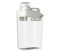 Distributeur de buanderie - Support de rangement réutilisable pour dosettes de grande capacité, distributeur d'adoucissant de tissu, tasse doseuse transparente | Organisation de détergent, rangement