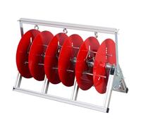 Distributeur de câbles en acier - Outil industriel compact pour bobines de 45,4 kg, design durable pour un rangement et une organisation efficaces