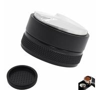 Distributeur de Café 53 mm Tamper de Distribution Niveleur d'Expresso | INOX 304 avec Tapis en Silicone pour Porte-Filtres Sage Portafilters Accessoires Barista