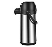 Distributeur de café avec pompe Distributeurs d'eau chaude isolés de 1, 9 L Carafe à café pivotante à 360° en acier inoxydable Distributeur boissons chaudes double paroi avec poignée..