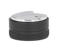 Distributeur de café en acier inoxydable, doseur de poudre de café réglable, outil de nivellement de café à double tête avec base amovible, poignée antidérapante pour accessoires (2,28 pouces)