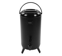 Distributeur de café isolé Distributeur de boissons chaudes et froides en acier inoxydable 12 L avec compteur de température LCD pour cafés magasins de thé au lait noir