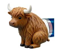 Distributeur de capsules de dentifrice, couvercle facile à presser à motif animal pour les amateurs de chat, chien, vache, mignon pour salle de bain familiale, voyage, dortoir, hôtel, appartement