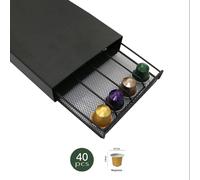 Distributeur de capsules Porte-capsules 40 capsules Dolce Gusto Nespresso Tiroir