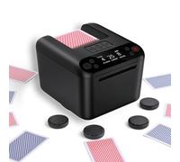 Distributeur de Cartes Automatique - Rotation 180°/360° pour 1-3 Jeux, 2-12 Joueurs avec 4 Télécommandes | Modes de Jeu Intégrés, Rechargeable & Silencieux pour Poker, Blackjack, Texas Holdem, UNO