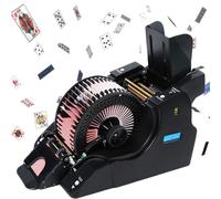 Distributeur de cartes de poker - Dispositif de mélange intelligent entièrement automatique avec fonction d'alarme pour compétitions et lieux de divertissement