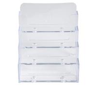 Distributeur de cartes de visite 4 cases - Cristal