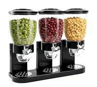 Distributeur de céréales hermétiques pour l'organisation de cornflakes de la cuisine, idéal pour les céréales, les aliments secs, les sucreries, le riz, les céréales, les grains de café (triple 6 l)