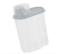 Distributeur de céréales pour riz - 2,5 L - Récipient hermétique avec tasse à mesurer - Bocal scellé avec couvercle pour farine, aliments secs, farine de cuisine (bleu, taille unique)