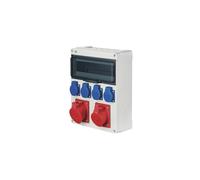 Distributeur de chantier RS-13 13-mod. 4x2P+Z, 16A/5P RS 6210-01