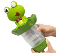 Distributeur de chlore flottant - Porte-chlorinateur flottant en forme de grenouille - Libération réglable, grande capacité, produits de test d'eau robustes pour tablettes de 7,6 cm