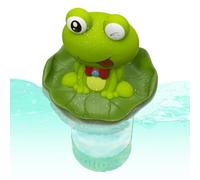 Distributeur de chlore flottant, support de galerie de chlore - Porte-tablette de chlore grenouille | Libération de nettoyage de bain à remous de grande capacité réglable pour les languettes de 3