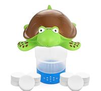 Distributeur de Chlore Liquide pour Piscine avec Flotteur Capacité 4 Pastilles Support 1-3 Pouces pour Piscine et Spa