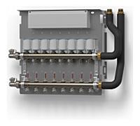Distributeur de circuits de chauffage Wolf pour CAT-2 2075671, 4 circuits de chauffage, avec contrôleur