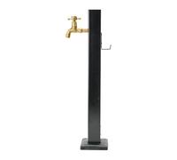 Distributeur de colonne d'eau de jardin antigel extérieur avec robinet et pistolet pulvérisateur - Bouche d'eau durable montée au sol pour une irrigation efficace et une protection hivernale