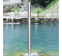 Distributeur de colonne d'eau d'extérieur en acier inoxydable résistant au gel Robinet de bouche d'eau pour irrigation, arrosage et lavage Fonction fontaine verticale durable