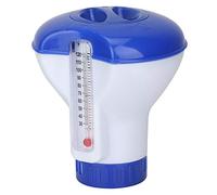 Distributeur de Comprimés de Chlore, Distributeur de Chlore Chimique Flottant pour Piscine avec Supports de Comprimés pour Thermomètre