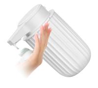 Distributeur de comptoir Rechargeable à Pompe à Savon avec accès Large pour Recharge sur Le Dessus pour Salle de Bain ou évier de Cuisine Placement à Usage Domestique Pompe à Savon sans Lavage