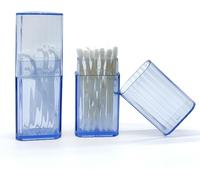 Distributeur de Cotons-Tiges Bleu Compact - Lot de 2 Vendos85