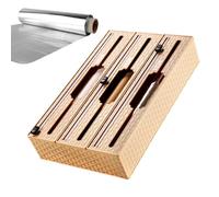 Distributeur De Coupe-Capsules - Boîte De Coupe-Capsules, Organisateur De Rangement De Cuisine, Support De Film en Bois | Distributeur De Papier D'aluminium