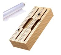 Distributeur de Coupe-, Organisateur d'emballage avec Coupe-Papier | Distributeur pour emballages, Papier Aluminium et de Bois pour Organiser Le Rangement de la Cuisine