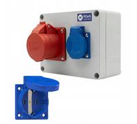 Distributeur de courant de chantier prises 32A 1x400V et 1x230V SCHUKO