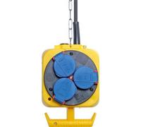 Distributeur de courant électrique Avec 3 prises Schuko 230V/16A et 1 CEE 400V/16A