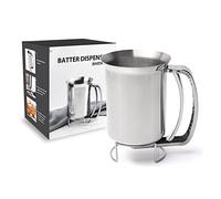 Distributeur De Crêpes en Acier Inoxydable - 800 ML - Entonnoir Professionnel pour La Cuisson des Gaufres à Gâteau