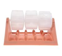 Distributeur de Croquettes Anti-glouton Bouton-Poussoir et Mécanisme | Interactif Rose de Fleur, Gestion des Portions, Composants Détachables, pour Jeux D’odorat et Animaux Moyens