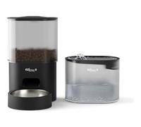 EZIclean Distributeur de croquettes & fontaine pour chat et petit chien Nutribot Connect Max (2,5L/2L)