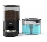 Distributeur de croquettes et fontaine pour chat et petit chien Eziclean® Nutribot Connect Ultra (3,5L/3L) noir