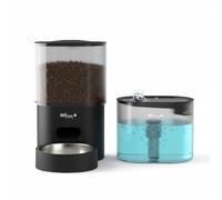 Distributeur de croquettes et fontaine pour chat et petit chien Eziclean® Nutribot Connect Ultra (3,5L/3L)