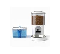 EZIclean Distributeur de croquettes et fontaine Nutribot Cam+ X pour chat et petit chien 2,5L/4,5L