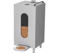 Distributeur de croquettes Gris 20L Chat Chien Distributeur automatique de nourriture avec bol 10211