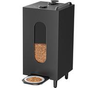 Distributeur de croquettes Noir 20L Chat Chien Distributeur de nourriture Distributeur automatique de nourriture 10209
